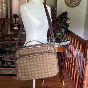 CHANEL nylon laptop, massager bag